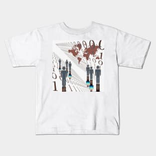 Humanity in digital era Kids T-Shirt